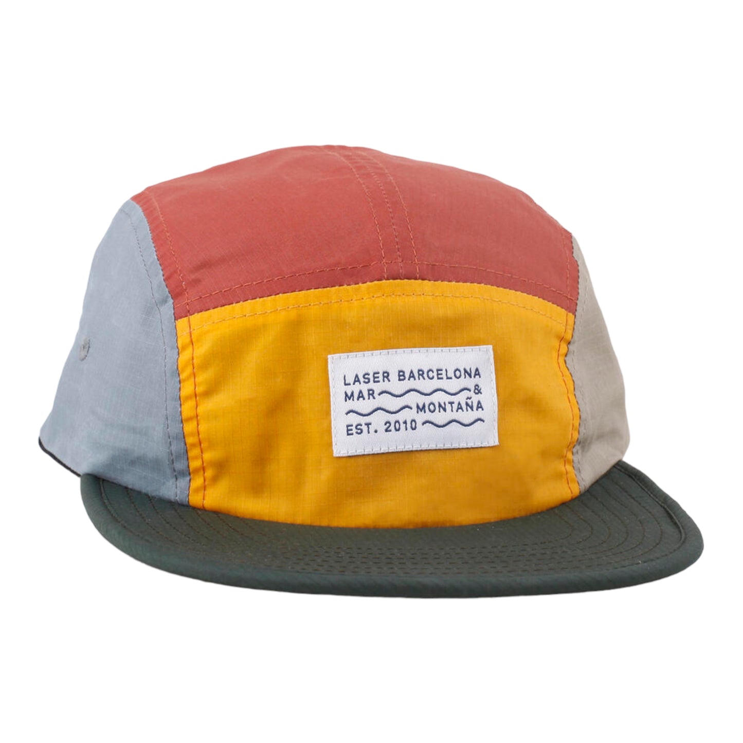 Laser Barcelona - Borne V2 Ripstop Off-cuts Packable 5 Panel Hat - casquette