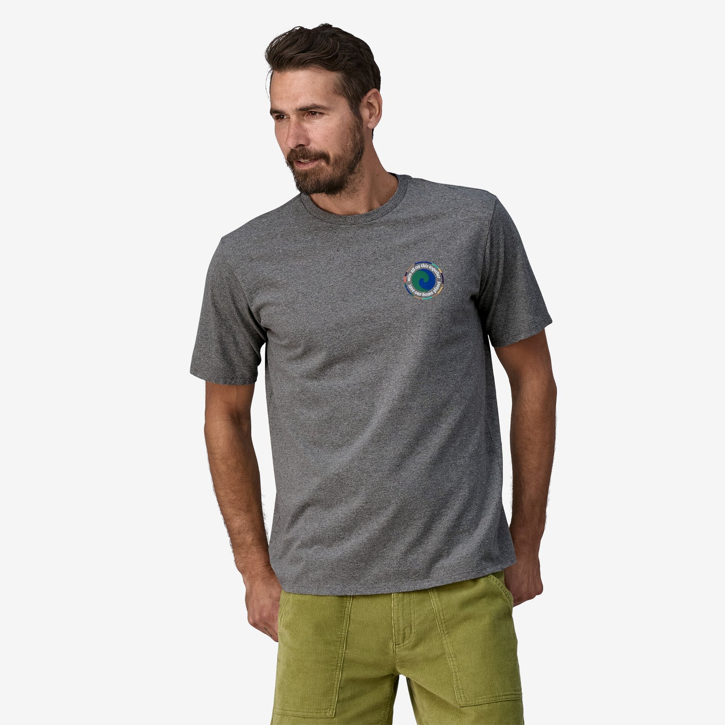 Patagonia - Men's Unity Fitz Responsibili-Tee® - gravel heather - Teeshirt hommes