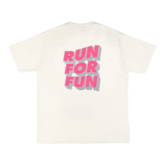 Peaufine Athletics X Bisous skateboards - Wood T-shirt Run for Fun - Teeshirt running hommes