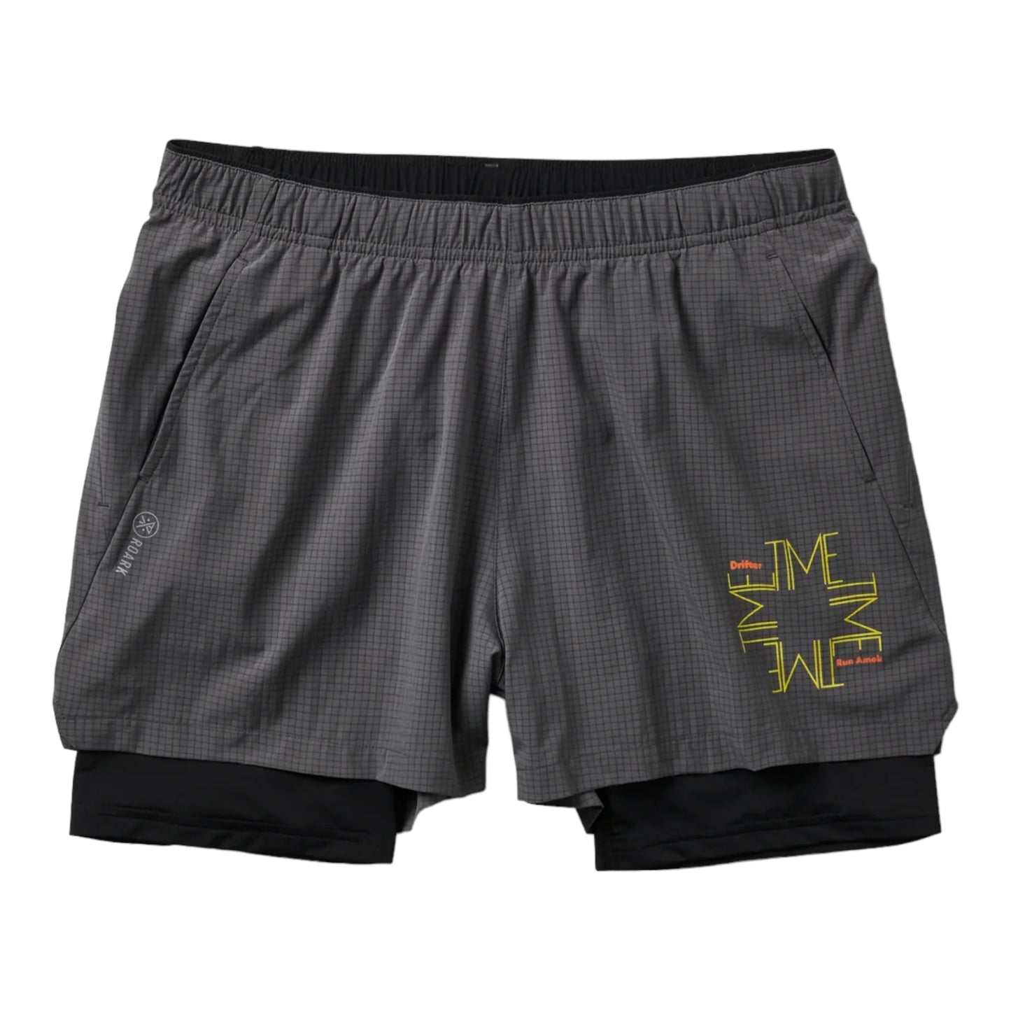 Roark Run Amok - Bommer Shorts 3.5" - drifter grey - Short running hommes