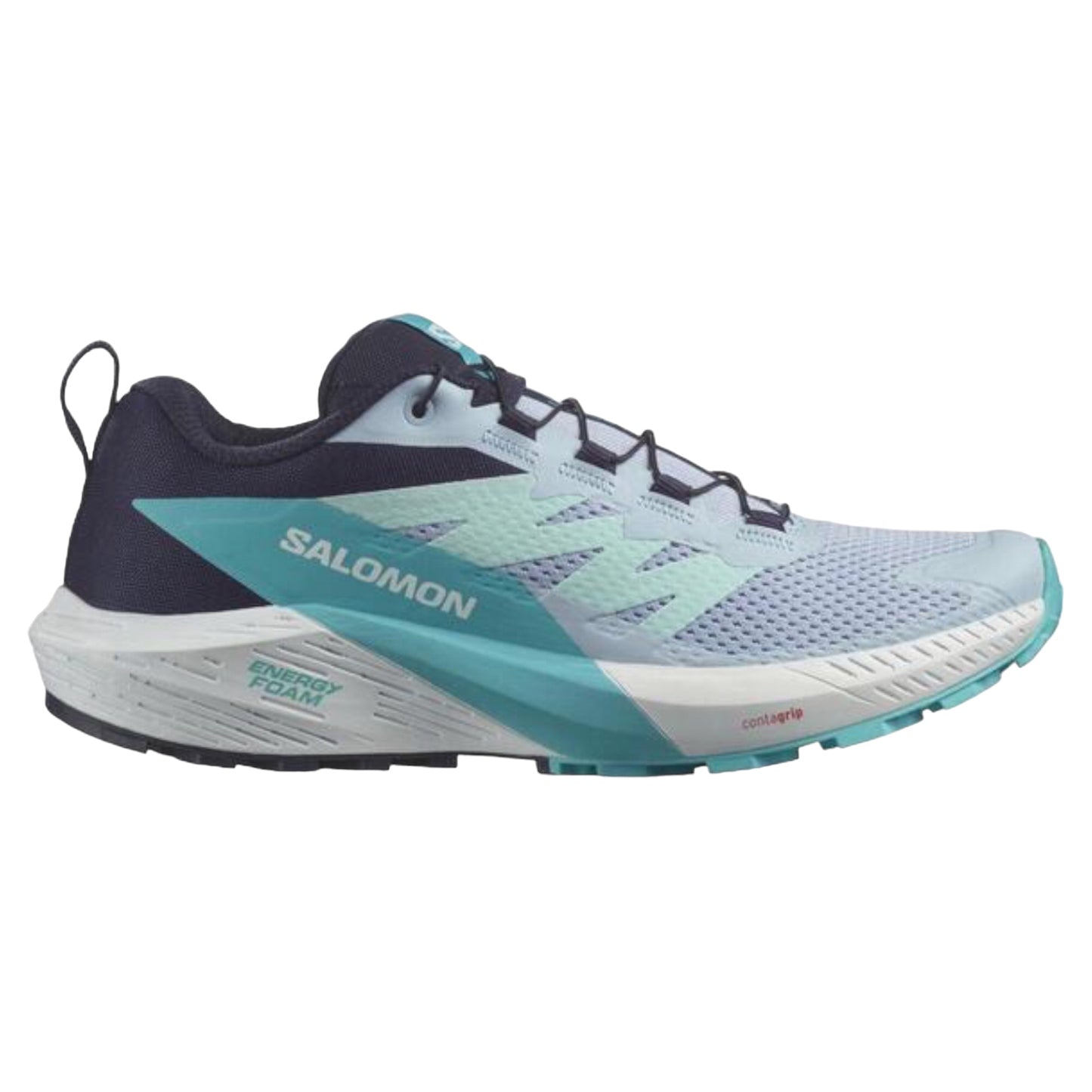 Salomon - Sense Ride 5 - Cashmere Blue / Carbon / Peacock Blue - Chaussures de Trail running femme