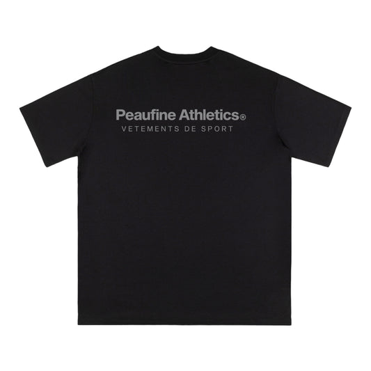 Peaufine Athletics - Wood T-shirt 3M - black - Teeshirt Running Hommes