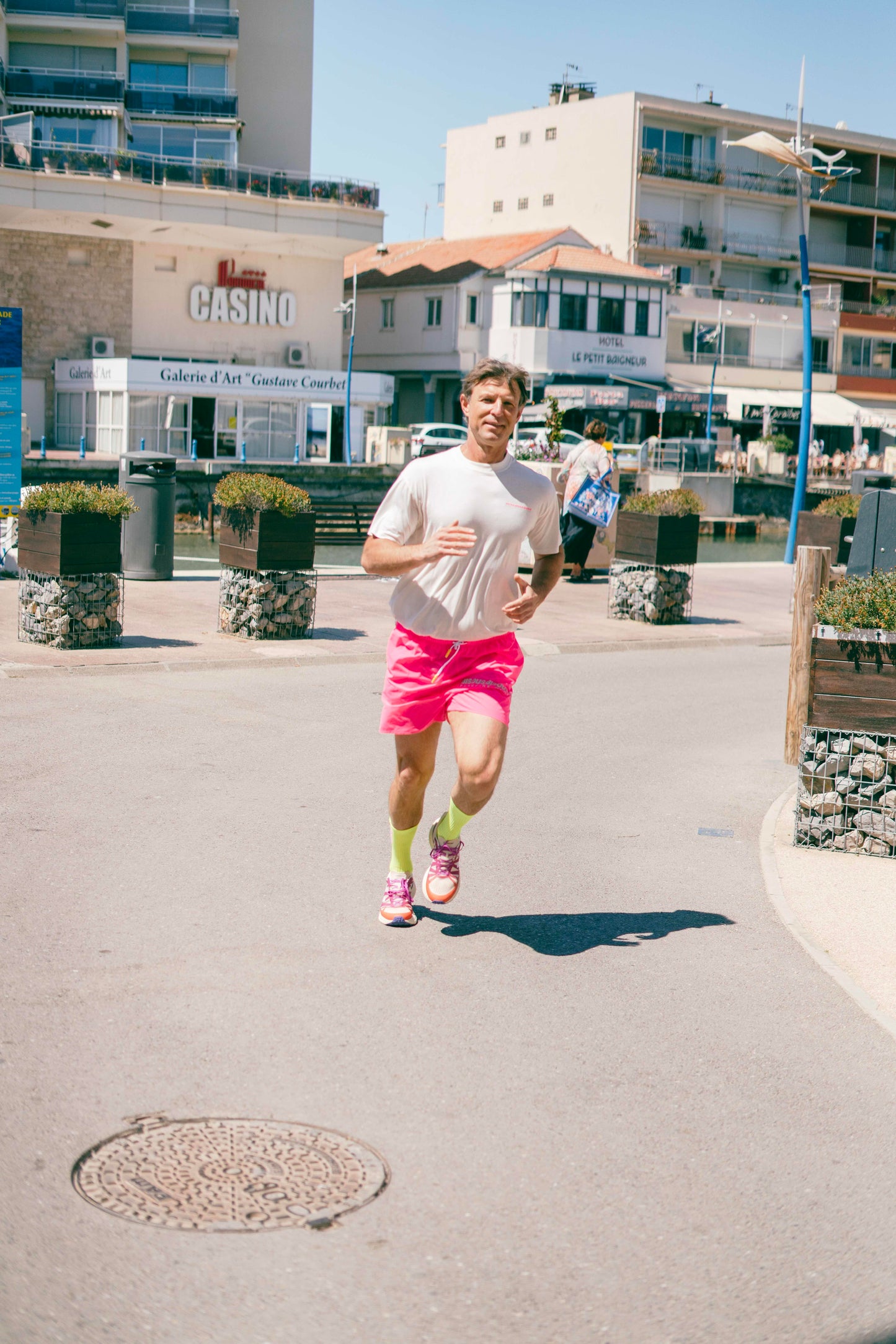 Peaufine Athletics X Bisous Skateboards - Short Patchwork v.1 Run for Fun - short running hommes