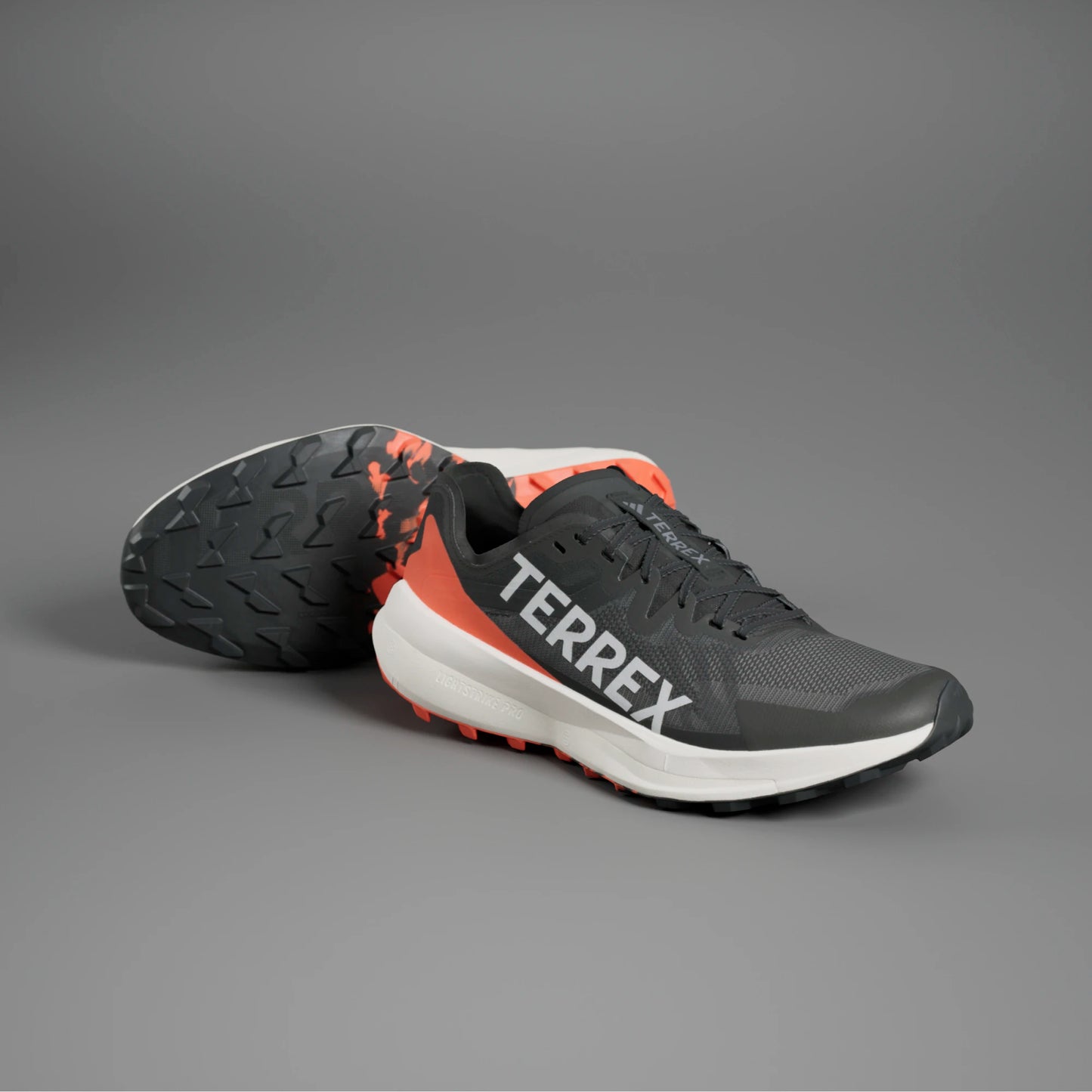 Adidas - Terrex Agravic Speed Mens - Core Black / Grey One / Impact Orange - Chaussures trail running hommes