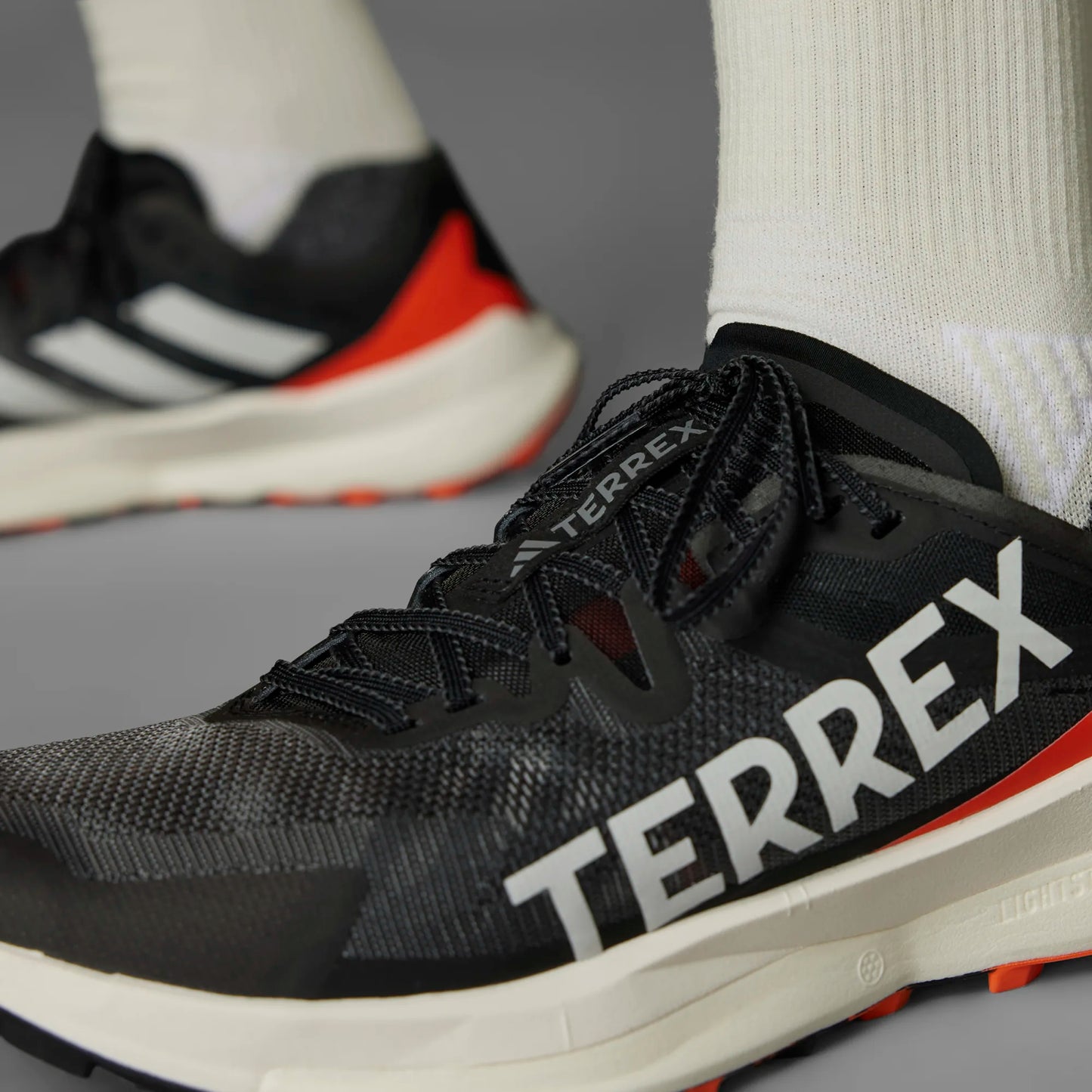 Adidas - Terrex Agravic Speed Mens - Core Black / Grey One / Impact Orange - Chaussures trail running hommes