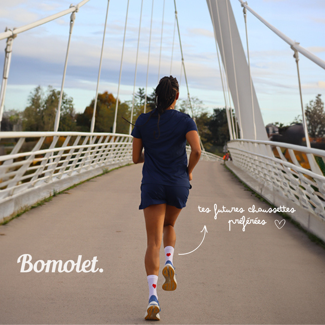 Bomolet - Cœur Socks - Chaussettes Running unisexe