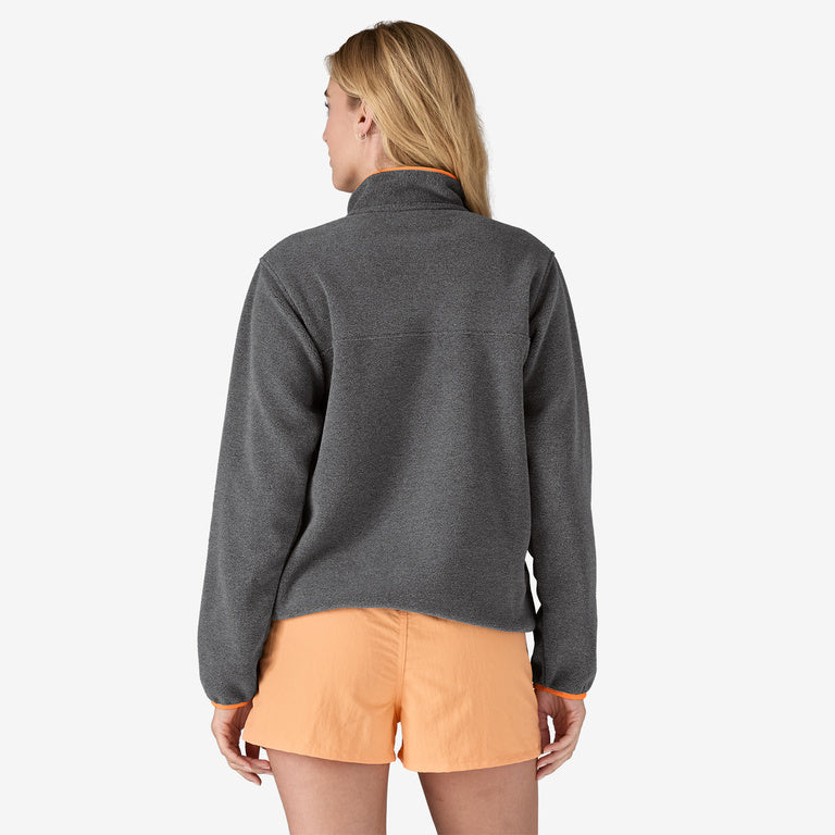 Patagonia - W’s Lightweight Synchilla® Snap-T® Fleece Pullover - nickel / vivid apricot - Veste polaire femmes