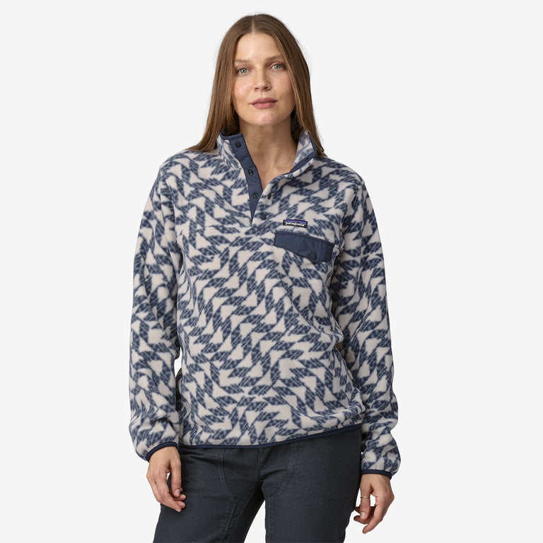 Patagonia - W’s Lightweight Synchilla® Snap-T® Fleece Pullover - Synched Flight Small / Natural - Veste polaire femmes