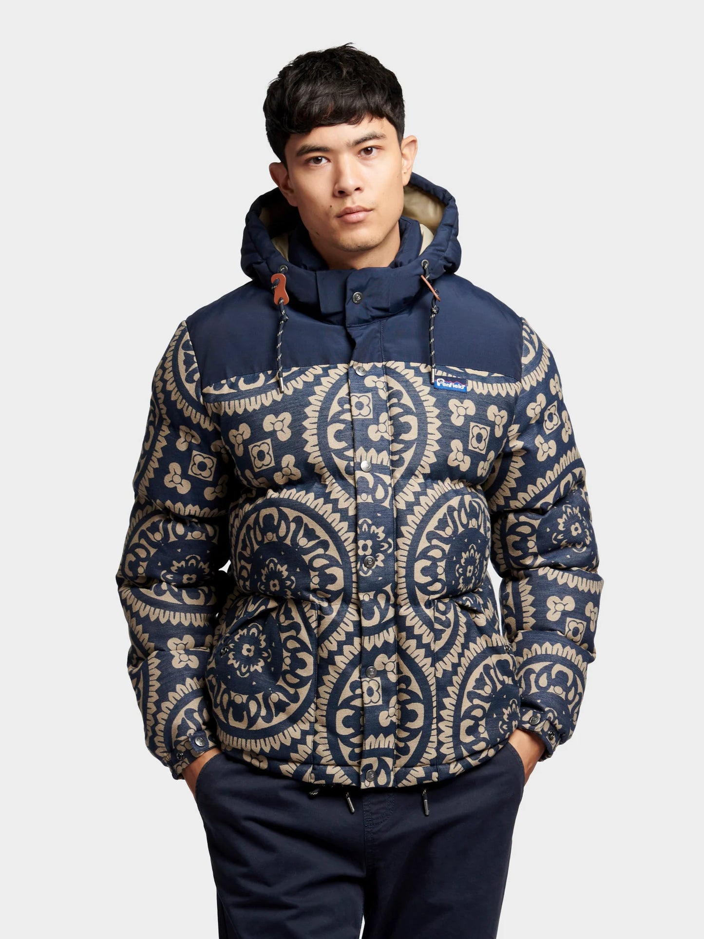 Penfield - Mens Jacquard Bowerbridge Jacket- navy blue - veste hommes