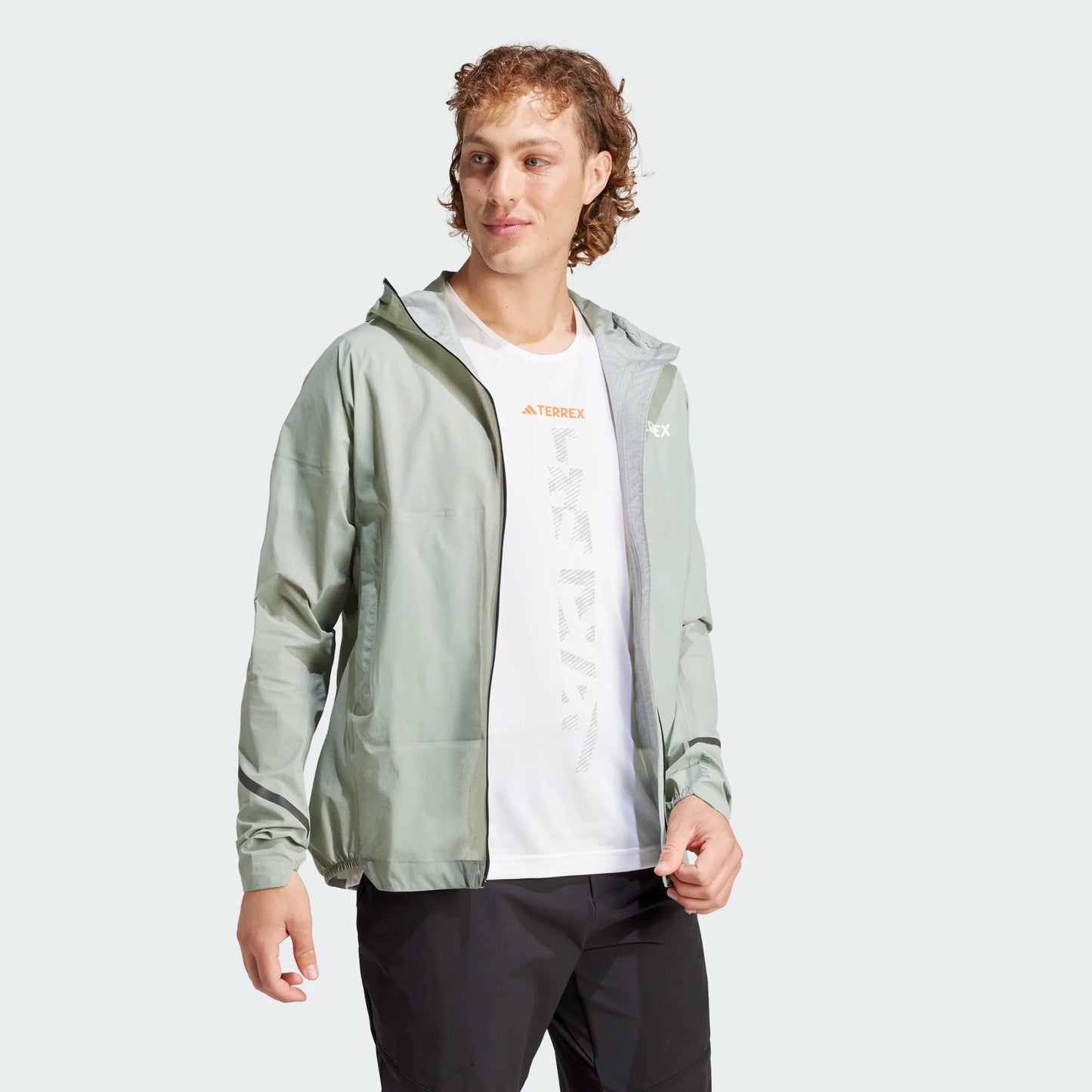 Adidas - Veste 2.5 couches Terrex Xperior Light RAIN.RDY - silver green - Veste running hommes