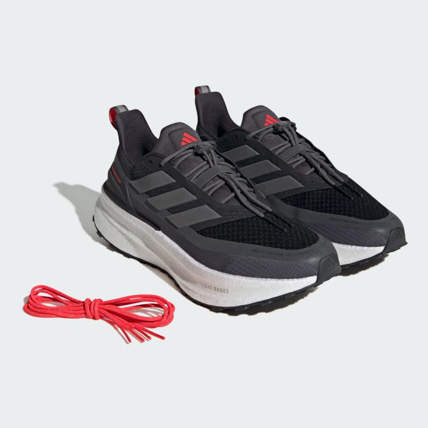 Adidas - Ultraboost 5 Climawarm - Core Black / Iron Metallic / lucid red - Chaussures running hommes