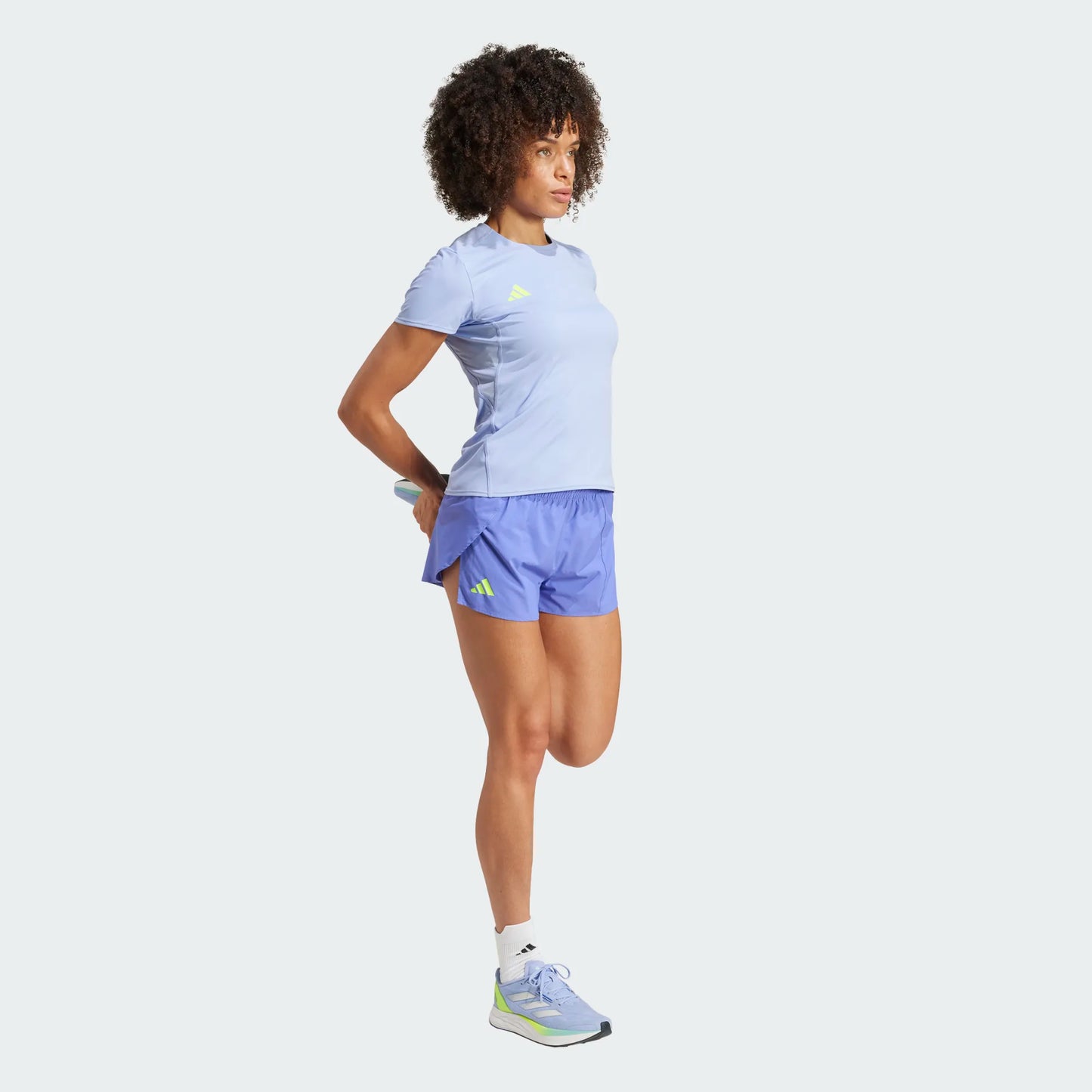 Adidas - Adizero Essentials Split Short - semi cobalt blue - Short running femmes