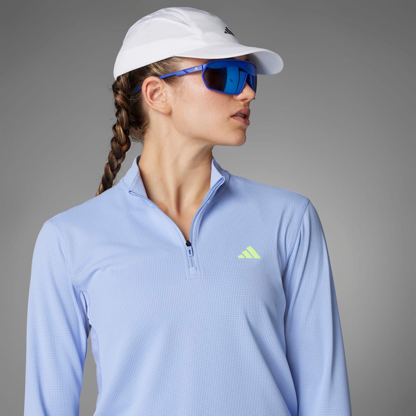 Adidas - Adizero 1/4 Zip Sweatshirt - blue spa - Haut de running femmes