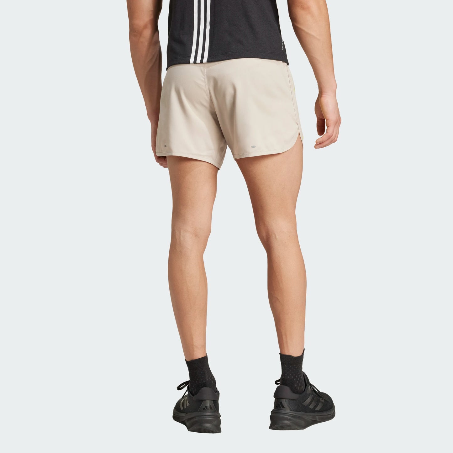 Adidas - Own The Run 5” Short - Wonder Beige / Pulse Lime  - Short de running hommes