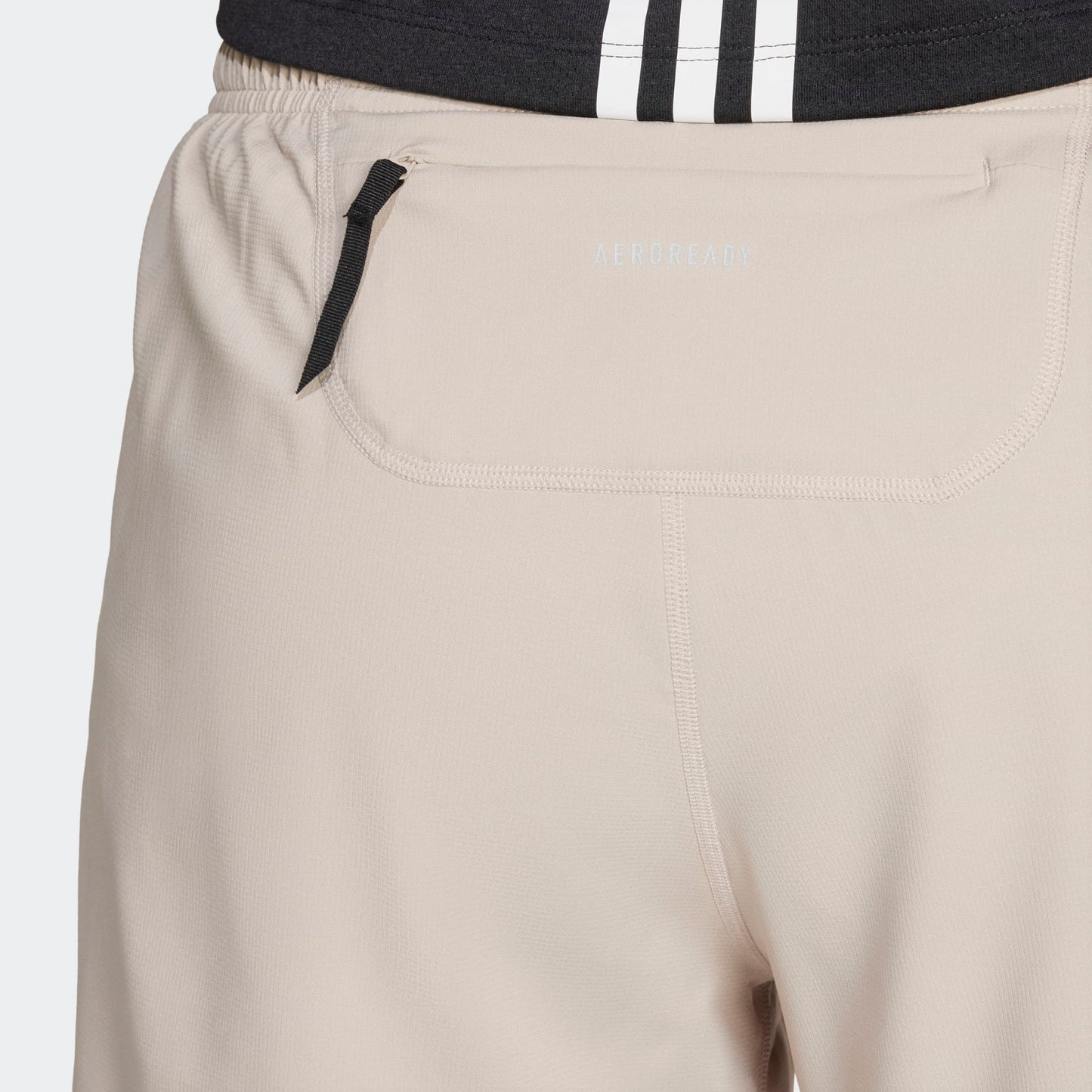 Adidas - Own The Run 5” Short - Wonder Beige / Pulse Lime  - Short de running hommes