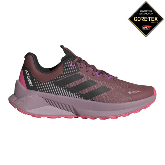 Adidas - Terrex Soulstride Flow Gore-Tex Womens - Burgundy / Core Black / Pink Fusion - Chaussures trail running femmes