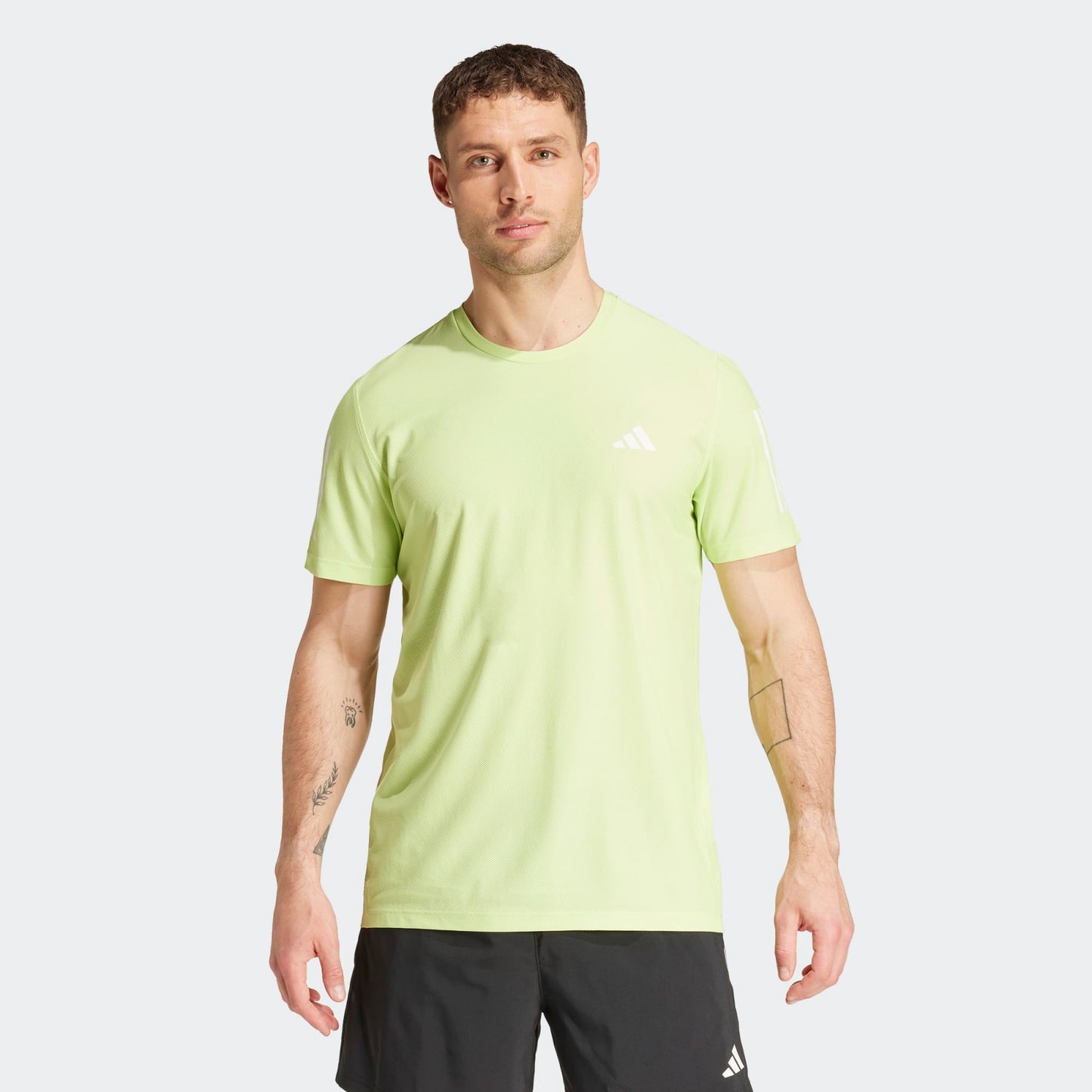 Adidas - Own The Run - Pulse Lime - Teeshirt running hommes