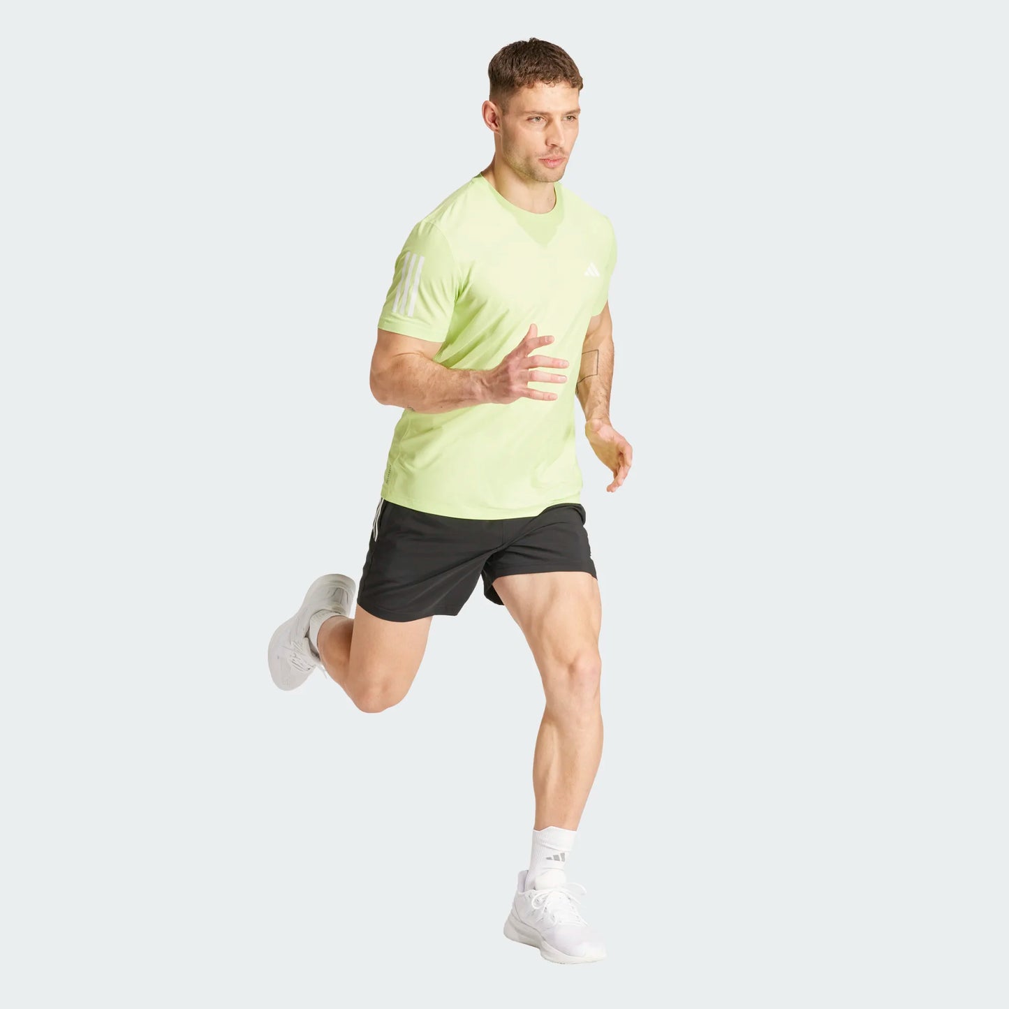 Adidas - Own The Run - Pulse Lime - Teeshirt running hommes