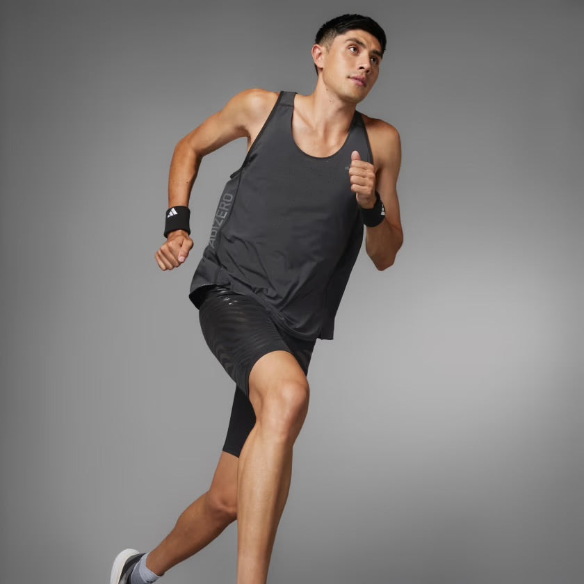 Adidas - Adizero Singlet - black - Débardeur running hommes