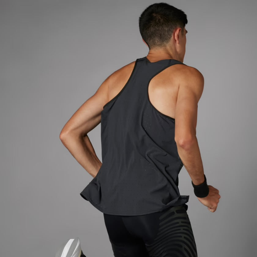 Adidas - Adizero Singlet - black - Débardeur running hommes