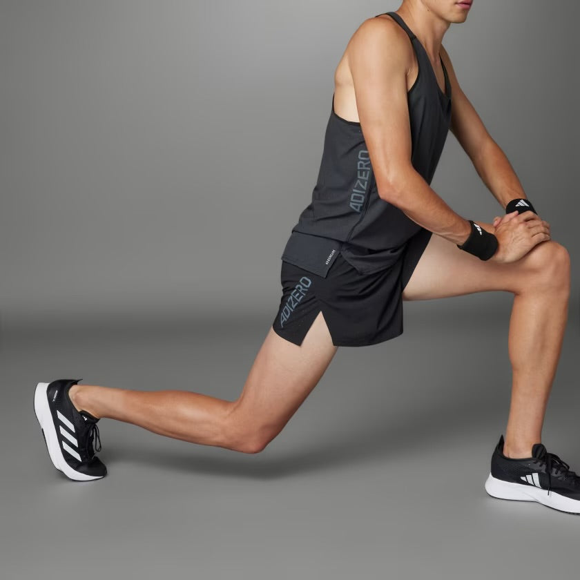 Adidas - Adizero Split Short - black - Short running hommes