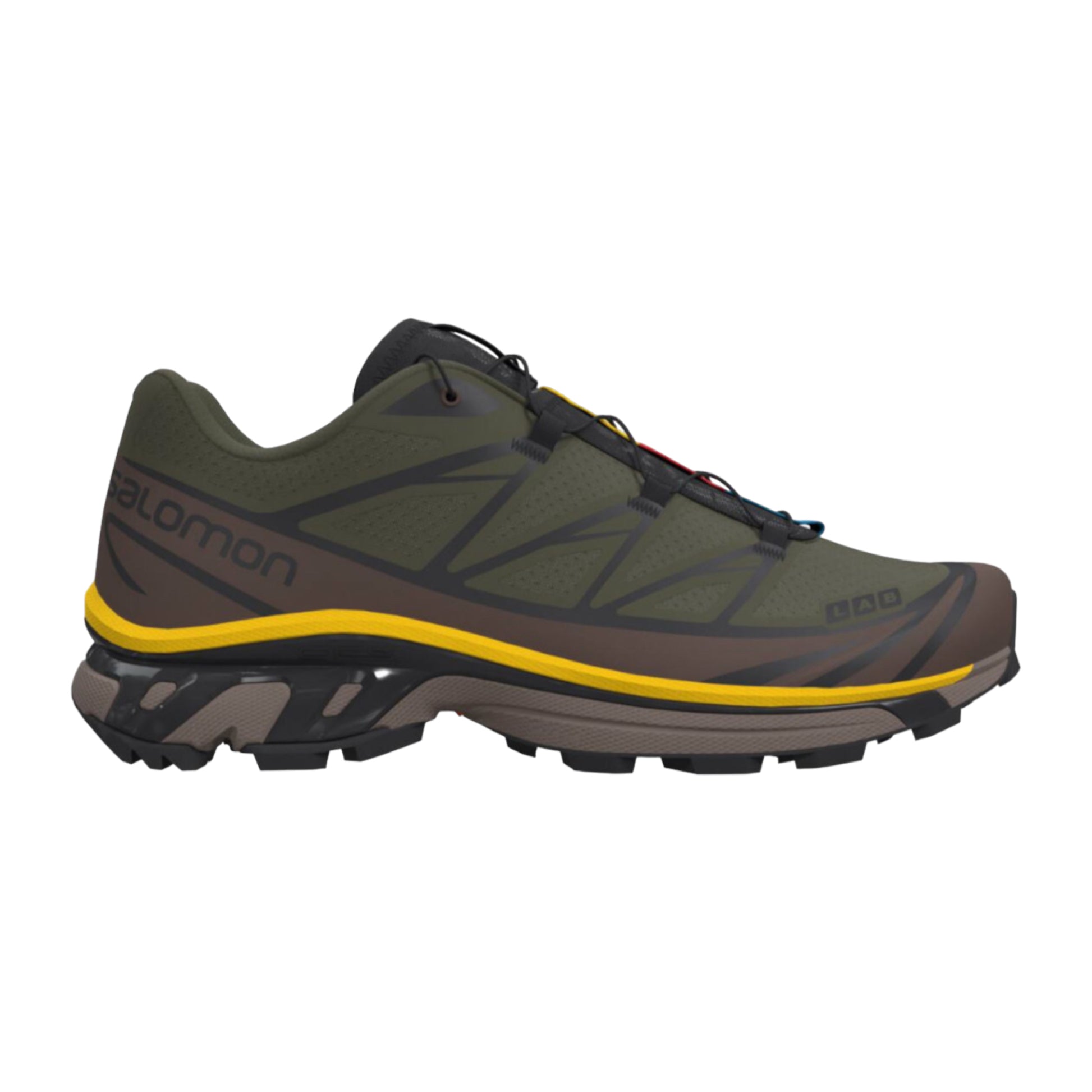 Salomon - XT-6 - Olive Night / Black / Sulphur - Chaussures unisexe