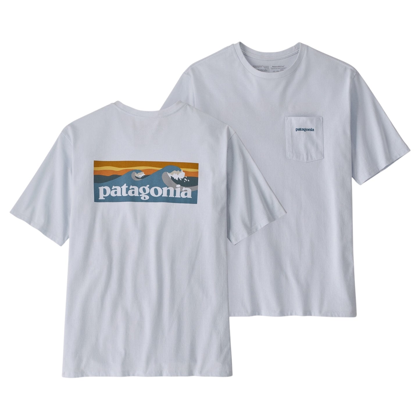 Patagonia - Boardshort Logo Pocket Responsibili-Tee® - white - Tee-shirt hommes