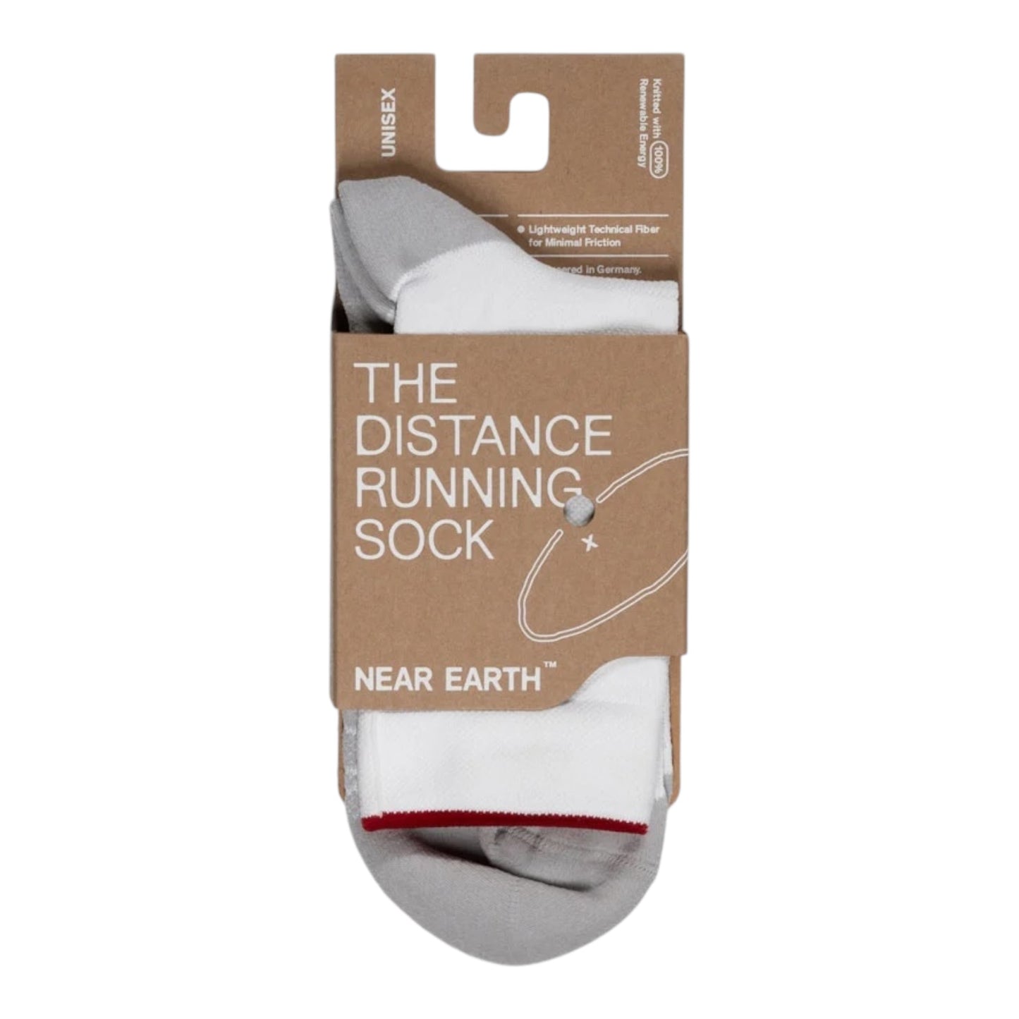 Near Earth - The Distance Running Socks - white - Chaussettes running unisexe