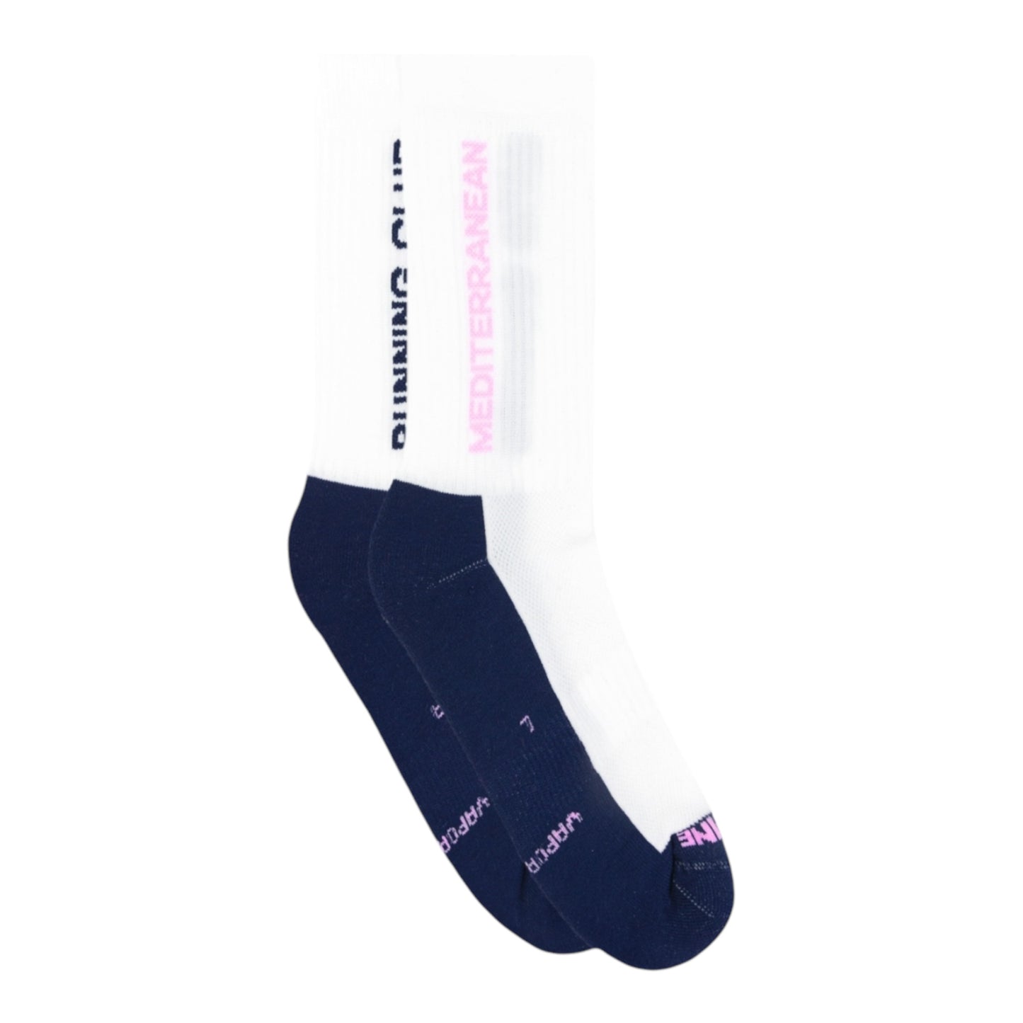 Peaufine Athletics - Vaporfeel® Socks - Mediterranean running club white - Chaussettes Running unisexe