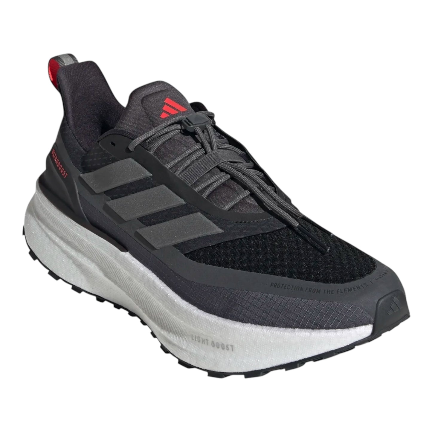 Adidas - Ultraboost 5 Climawarm - Core Black / Iron Metallic / lucid red - Chaussures running hommes