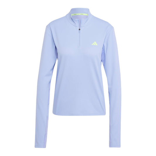 Adidas - Adizero 1/4 Zip Sweatshirt - blue spa - Haut de running femmes