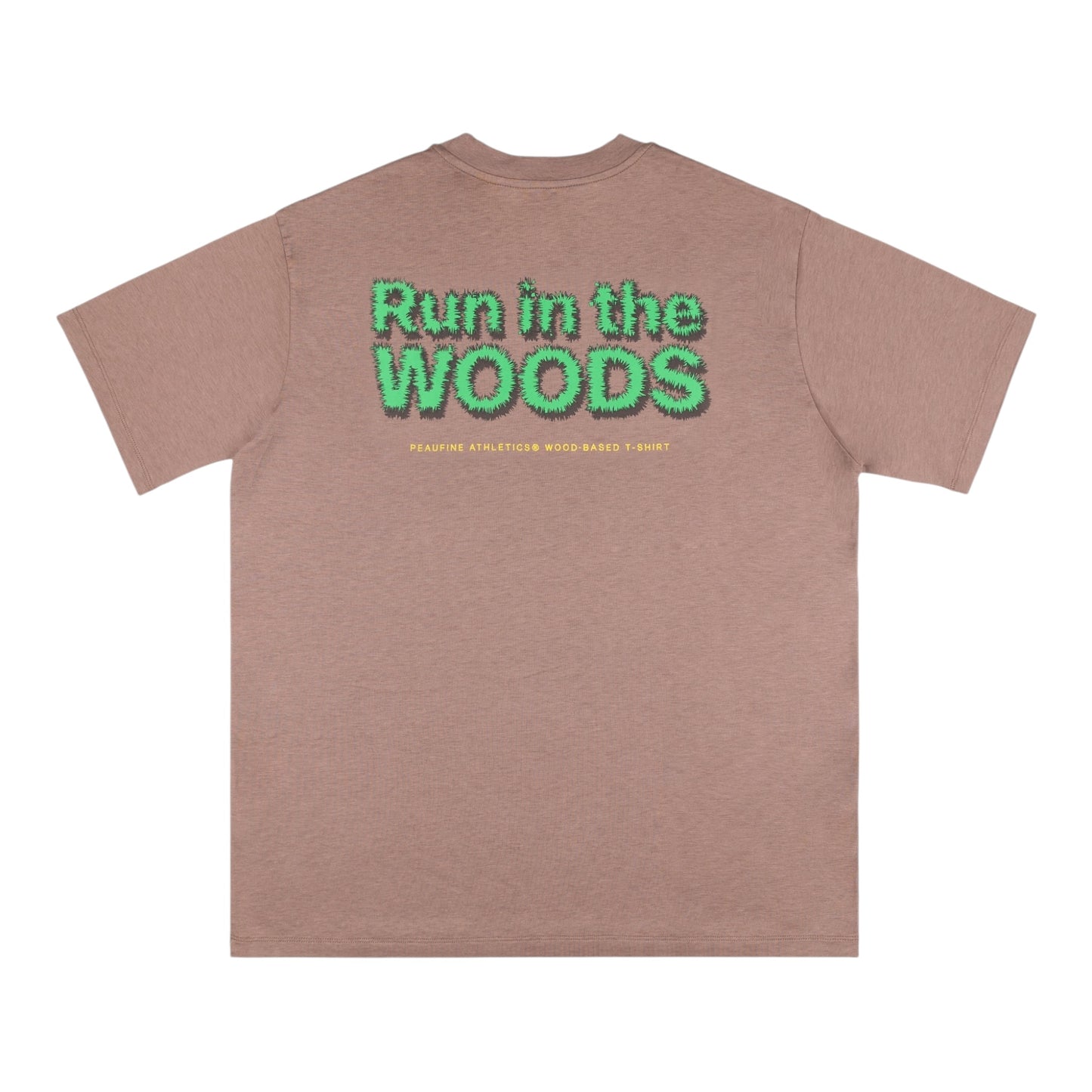 Peaufine Athletics - Wood T-shirt Run In The Woods - taupe - Teeshirt Running Hommes