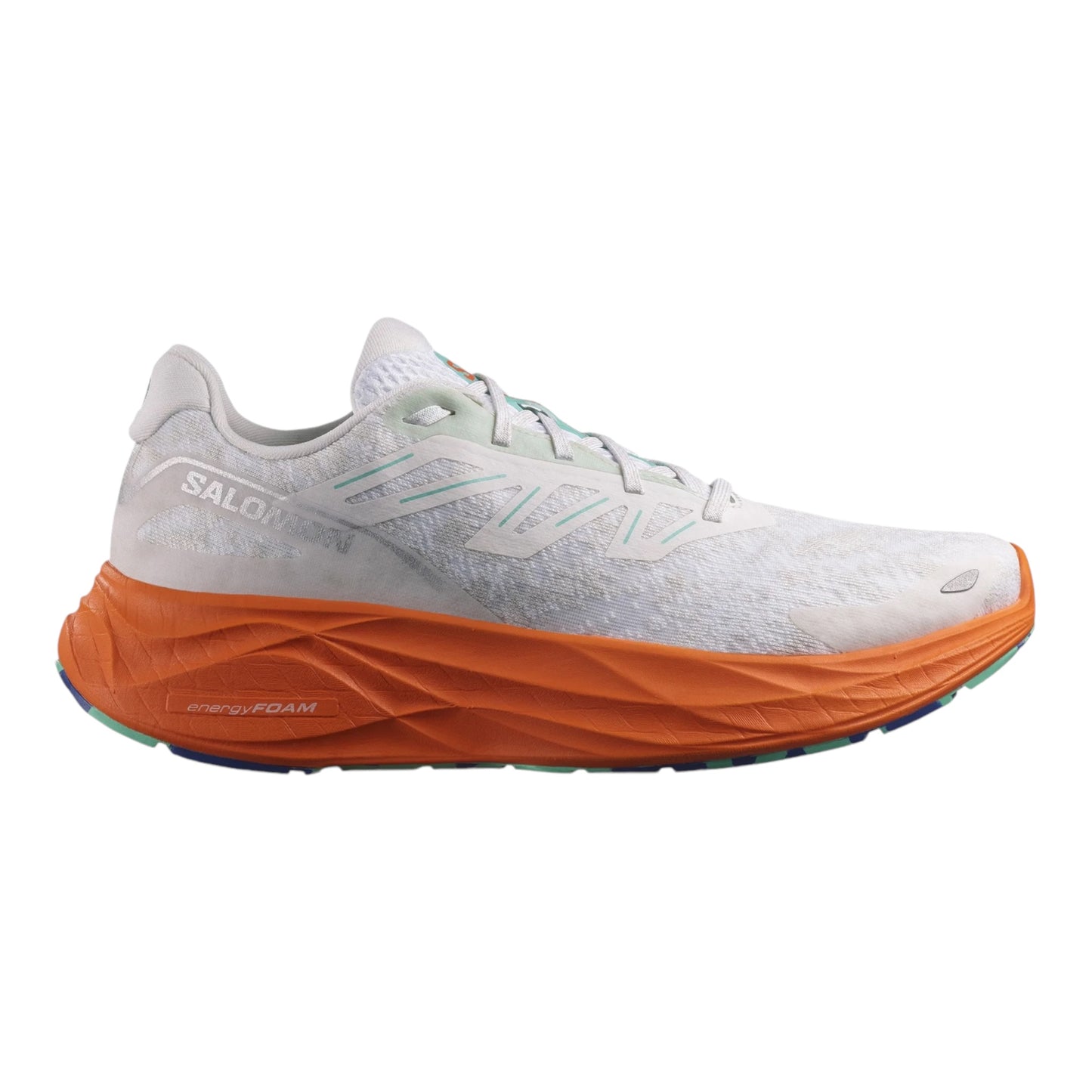 Salomon - Aero Glide 2 W - White / Cherry Tomato / Electric Green - Chaussures running femmes