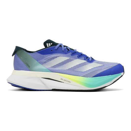 Adidas - Adizero Boston 12 - blue cobalt / yellow / lucid blue  - Chaussures running hommes