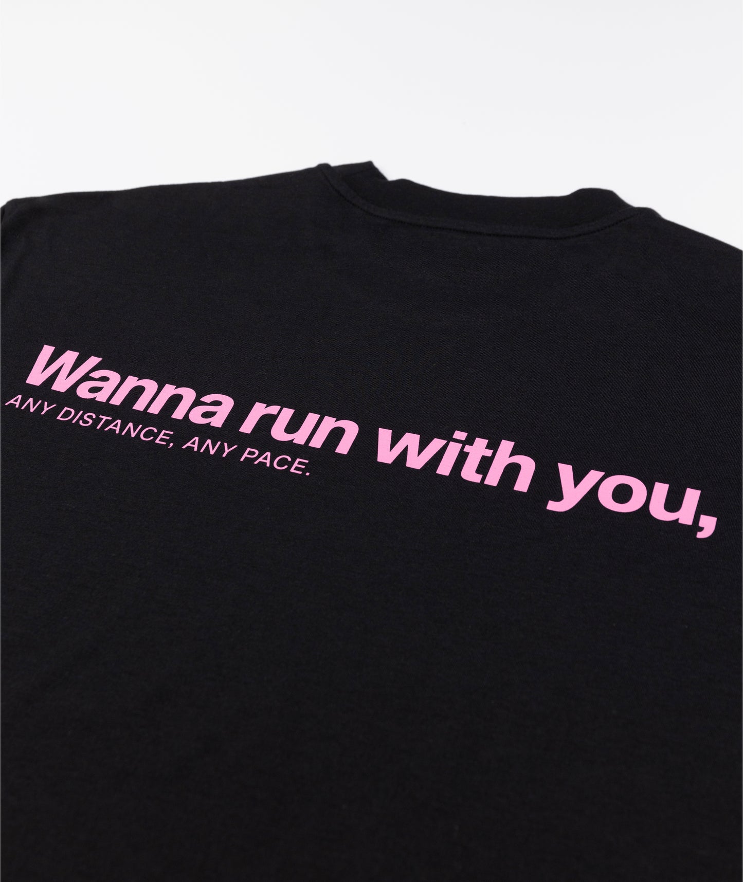 Peaufine Athletics - Wood T-shirt Wanna Run With You - black - Teeshirt Running Hommes