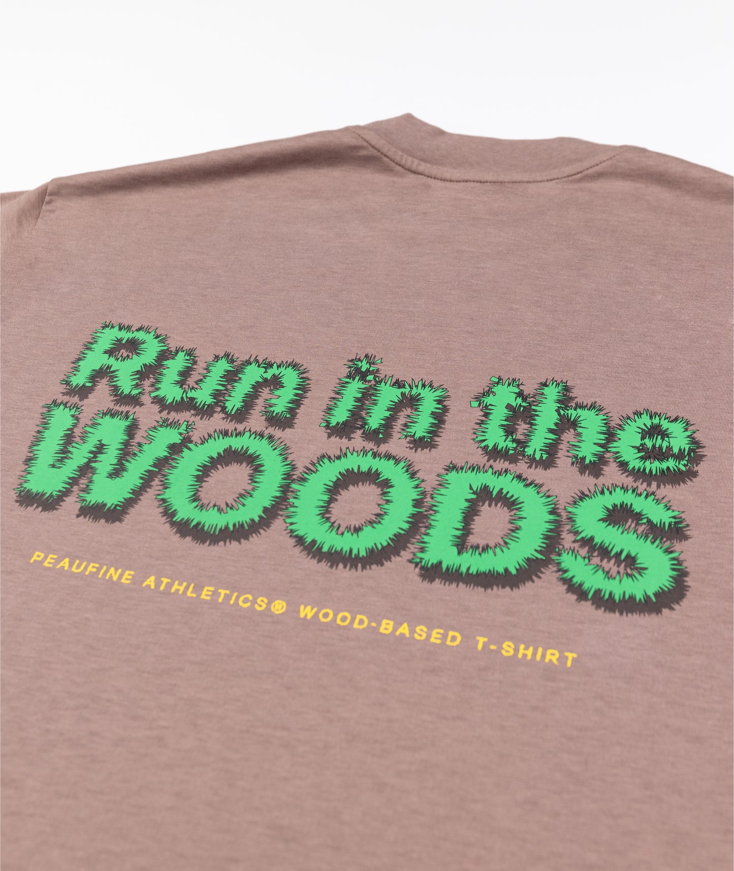 Peaufine Athletics - Wood T-shirt Run In The Woods - taupe - Teeshirt Running Hommes