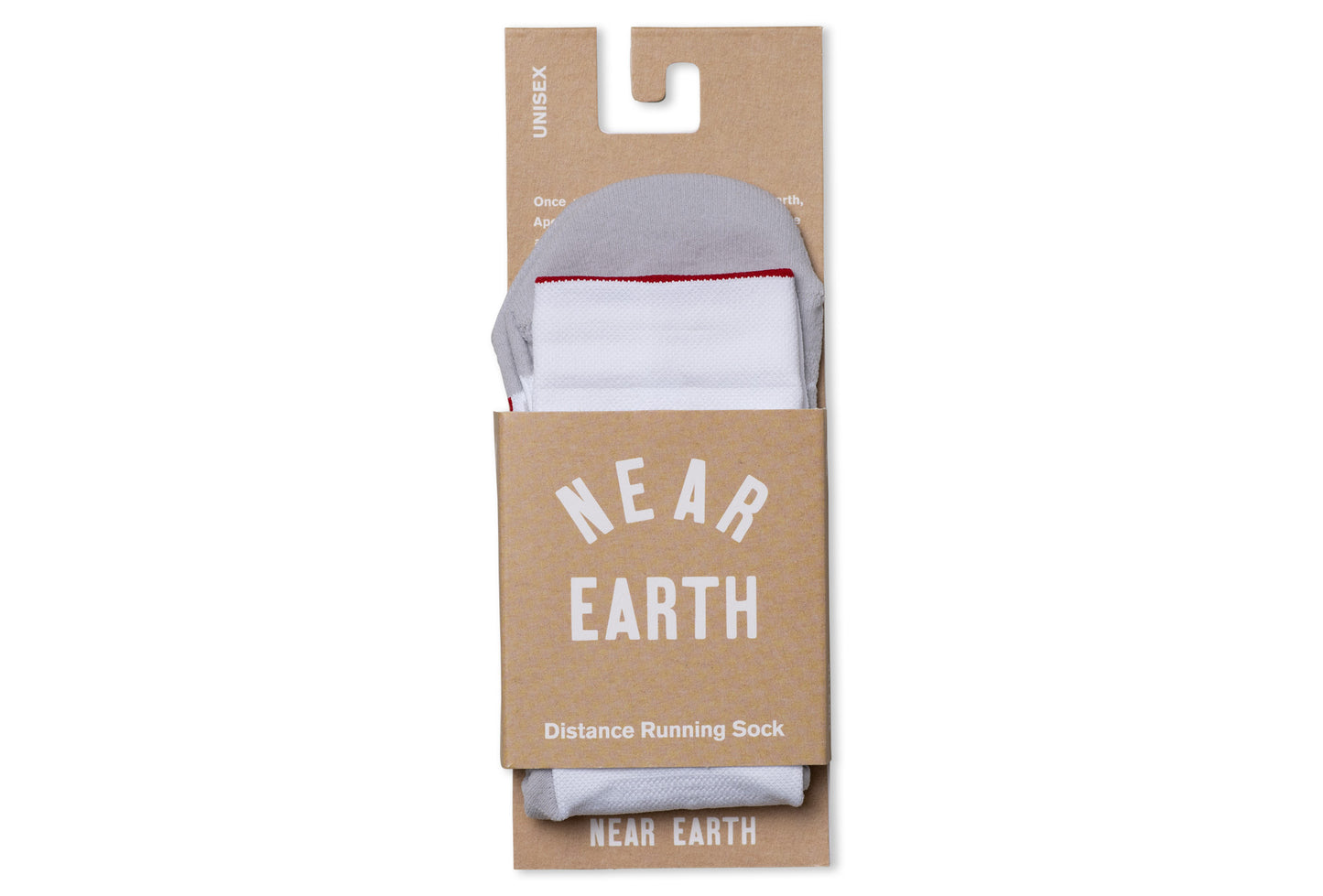 Near Earth - The Distance Running Socks - white