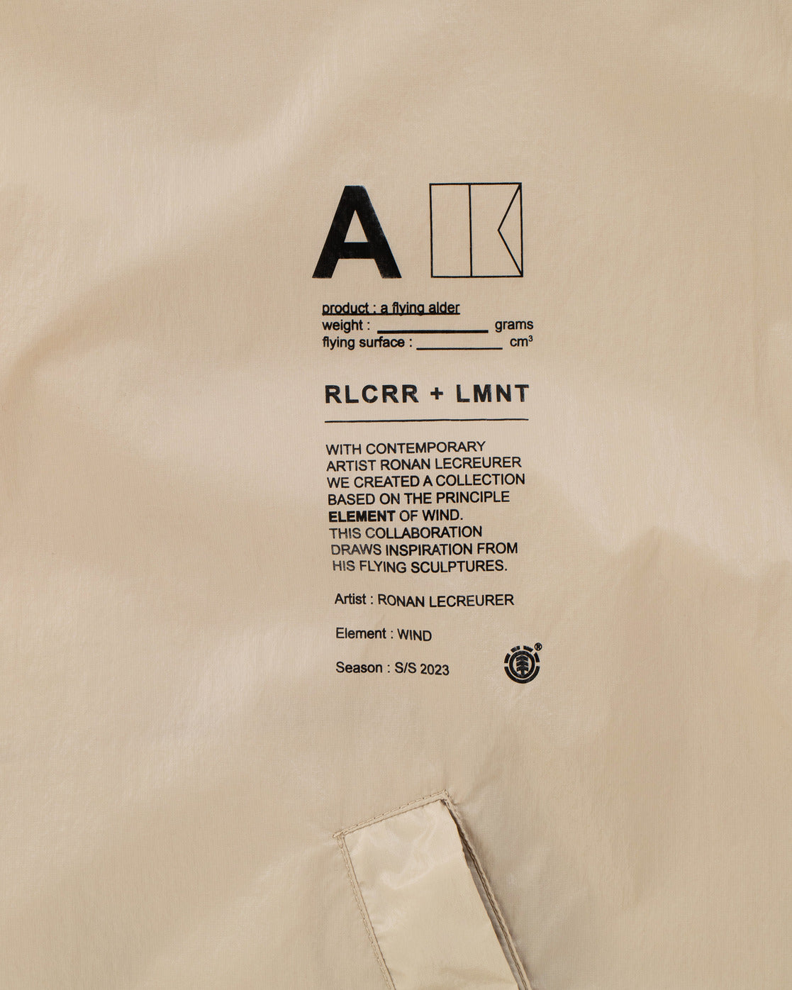 Element x Ronan Lecreurer  - Flying Alder Jacket - Unisex Parka Jacket